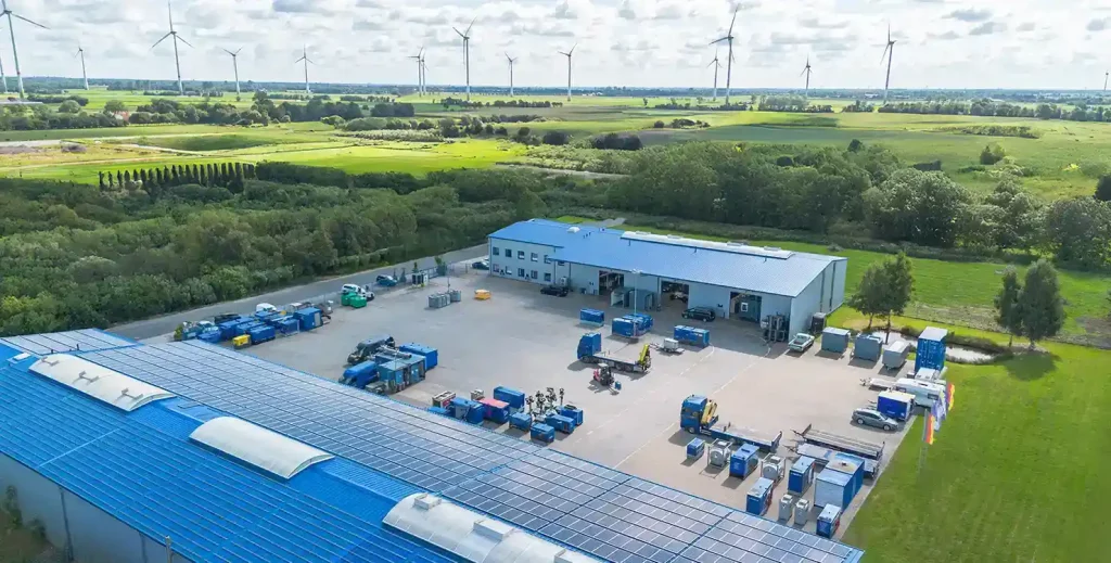 WP Notstrom betriebsfläche von oben luftaufnahme wp notstrom